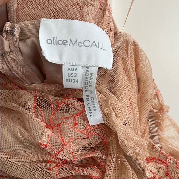 Alice McCall Peach Lace Playsuit - Picture 5 of 6